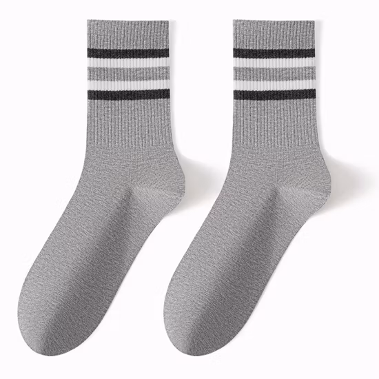 Wholesale Custom High Quality Cotton Printed Logo Crew Jacquard Men′s Sock Fashion Women Unisex Basketball Socks